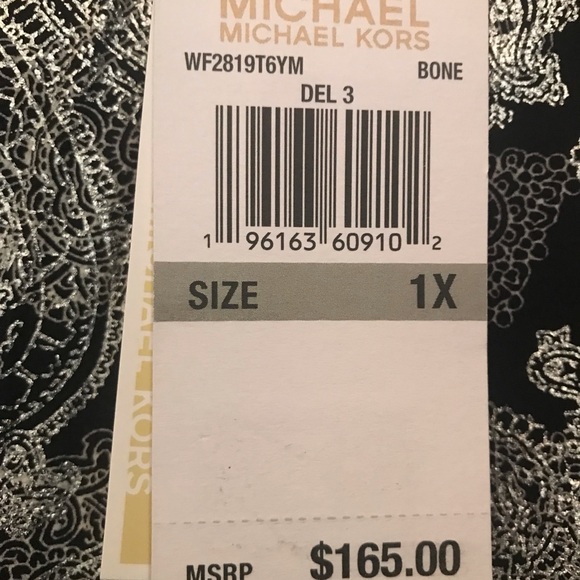 Michael Kors Paisly Dress with long sleeves, elastic waist & layered. New w/Tags - Picture 9 of 11